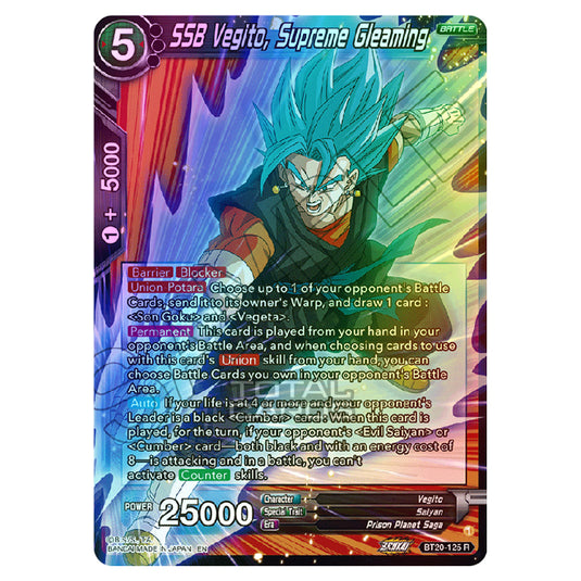 Dragon Ball Super - B20 - Power Absorbed - SSB Vegito, Supreme Gleaming - BT20-125 (Foil)