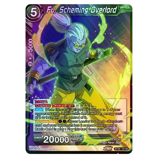 Dragon Ball Super - B20 - Power Absorbed - Fu, Scheming Overlord - BT20-133 (Foil)