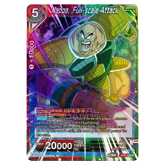 Dragon Ball Super - B20 - Power Absorbed - Nappa, Full-scale Attack - BT20-142 (Foil)