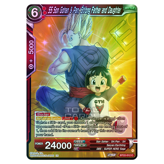 Dragon Ball Super - B22 - Critical Blow - SS Son Gohan & Pan, Strong Father and Daughter - BT22-012 (Foil)