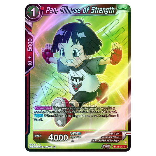 Dragon Ball Super - B22 - Critical Blow - Pan, Glimpse of Strength - BT22-013 (Foil)