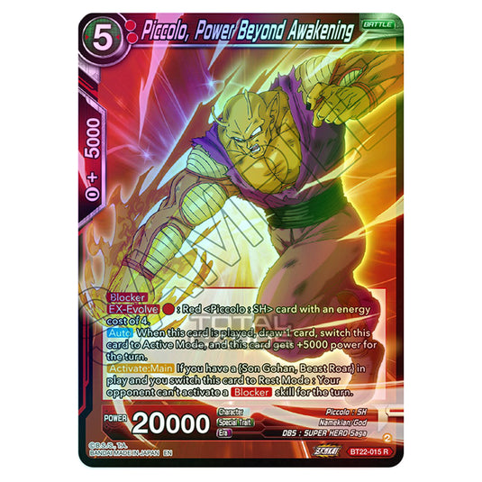 Dragon Ball Super - B22 - Critical Blow - Piccolo, Power Beyond Awakening - BT22-015 (Foil)