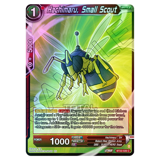 Dragon Ball Super - B22 - Critical Blow - Hachimaru, Small Scout - BT22-026 (Foil)