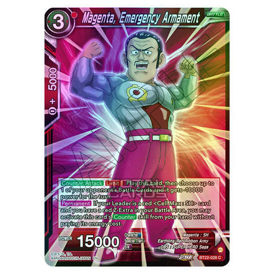 Dragon Ball Super - B22 - Critical Blow - Magenta, Emergency Armament - BT22-028 (Foil)