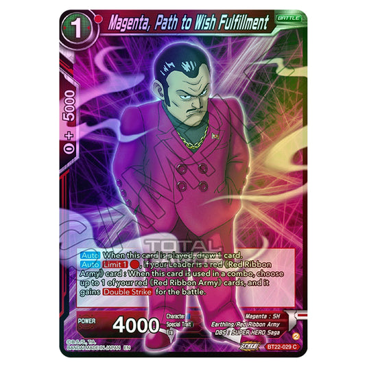 Dragon Ball Super - B22 - Critical Blow - Magenta, Path to Wish Fulfillment - BT22-029 (Foil)