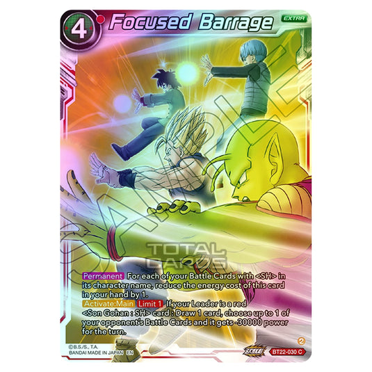 Dragon Ball Super - B22 - Critical Blow - Focused Barrage - BT22-030 (Foil)