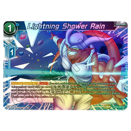 Dragon Ball Super - B22 - Critical Blow - Lightning Shower Rain - BT22-038 (Foil)