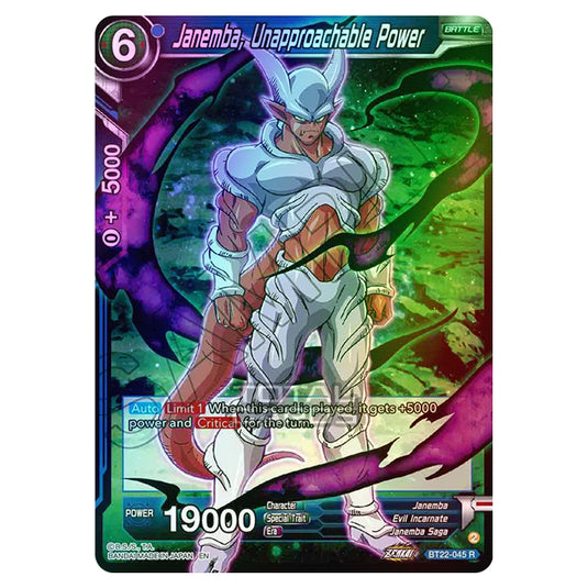 Dragon Ball Super - B22 - Critical Blow - Janemba, Unapproachable Power - BT22-045 (Foil)