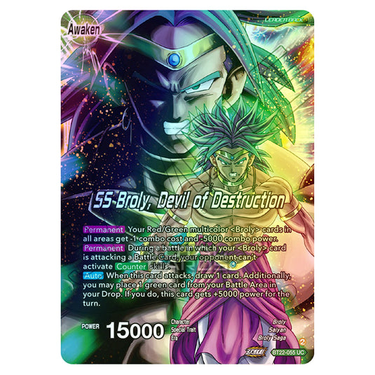 Dragon Ball Super - B22 - Critical Blow - Broly & Paragus - BT22-055 (Foil)