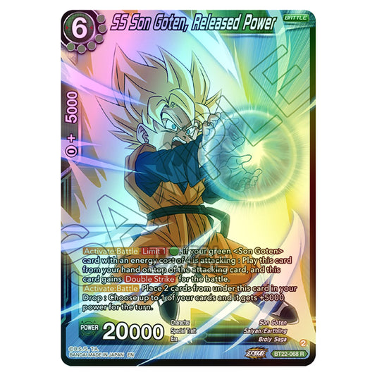 Dragon Ball Super - B22 - Critical Blow - SS Son Goten, Released Power - BT22-068 (Foil)