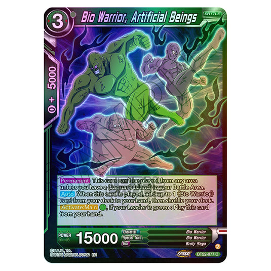 Dragon Ball Super - B22 - Critical Blow - Bio Warrior, Artificial Beings - BT22-077 (Foil)