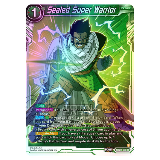 Dragon Ball Super - B22 - Critical Blow - Sealed Super Warrior - BT22-078 (Foil)