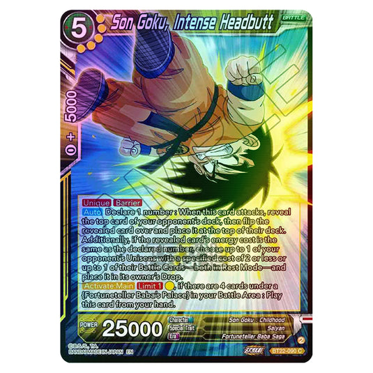 Dragon Ball Super - B22 - Critical Blow - Son Goku, Intense Headbutt - BT22-090 (Foil)