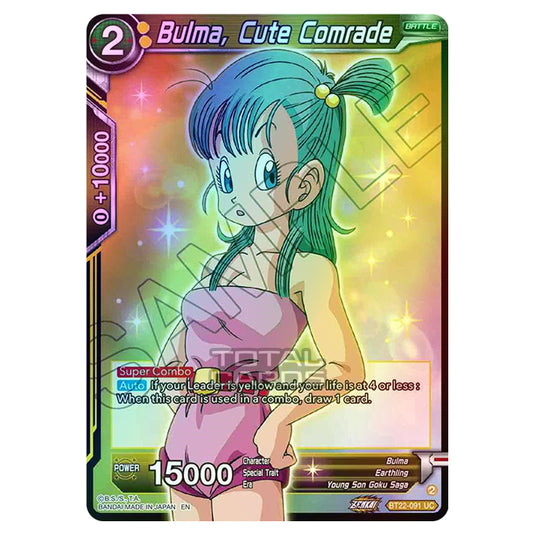 Dragon Ball Super - B22 - Critical Blow - Bulma, Cute Comrade - BT22-091 (Foil)