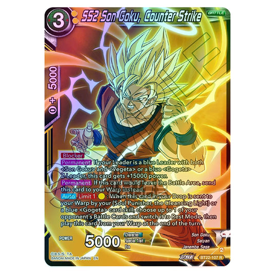 Dragon Ball Super - B22 - Critical Blow - SS2 Son Goku, Counter Strike - BT22-107 (Foil)