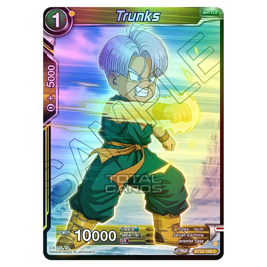 Dragon Ball Super - B22 - Critical Blow - Trunks - BT22-109 (Foil)