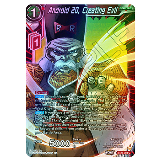 Dragon Ball Super - B23 - Perfect Combination - Android 20, Creating Evil - BT23-004 (Foil)