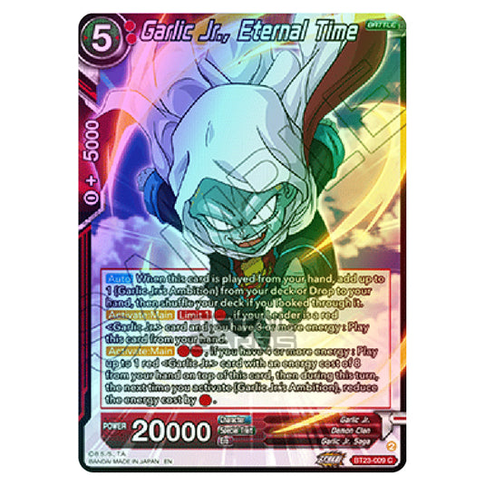 Dragon Ball Super - B23 - Perfect Combination - Garlic Jr., Eternal Time - BT23-009 (Foil)