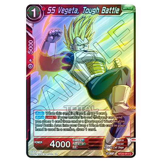 Dragon Ball Super - B23 - Perfect Combination - SS Vegeta, Tough Battle - BT23-014 (Foil)