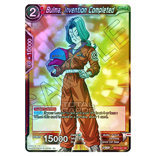 Dragon Ball Super - B23 - Perfect Combination - Bulma, Invention Completed - BT23-021 (Foil)