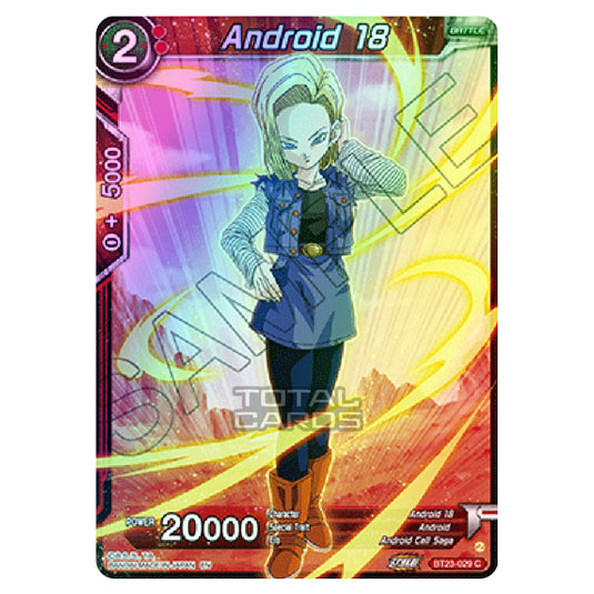 Dragon Ball Super - B23 - Perfect Combination - Android 18 - BT23-029 (Foil)