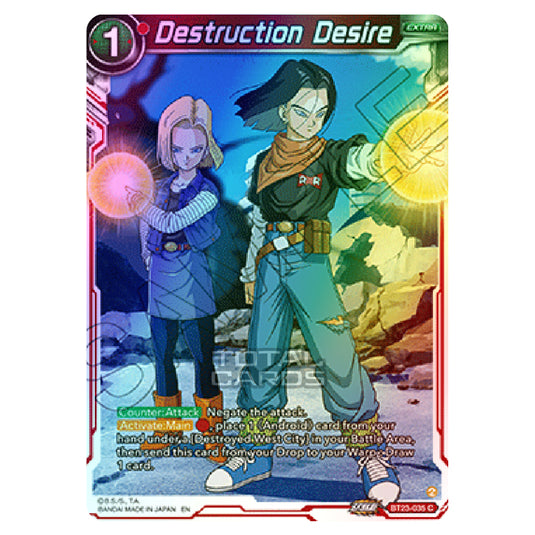 Dragon Ball Super - B23 - Perfect Combination - Destruction Desire - BT23-035 (Foil)