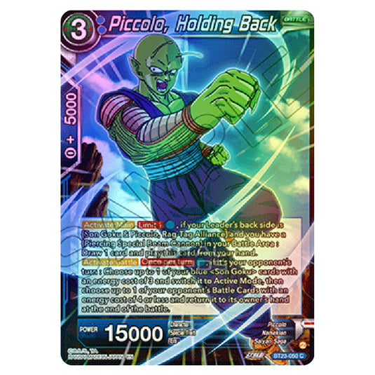 Dragon Ball Super - B23 - Perfect Combination - Piccolo, Holding Back - BT23-050 (Foil)