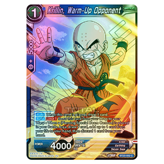 Dragon Ball Super - B23 - Perfect Combination - Krillin, Warm-Up Opponent - BT23-052 (Foil)