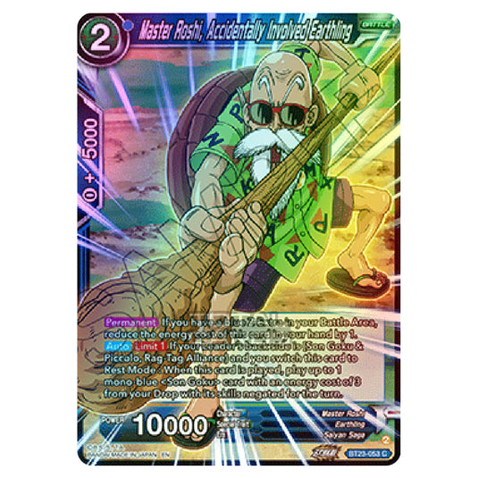 Dragon Ball Super - B23 - Perfect Combination - Master Roshi, Accidentally Involved Earthling - BT23-053 (Foil)