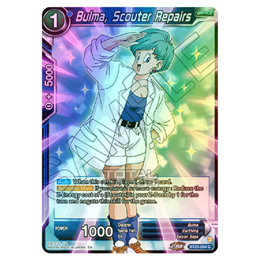 Dragon Ball Super - B23 - Perfect Combination - Bulma, Scouter Repairs - BT23-054 (Foil)