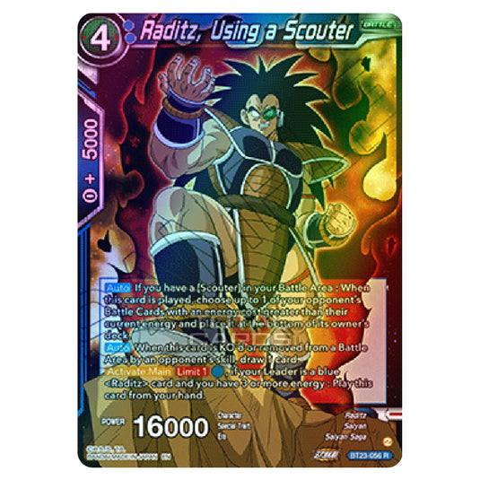 Dragon Ball Super - B23 - Perfect Combination - Raditz, Using a Scouter - BT23-056 (Foil)