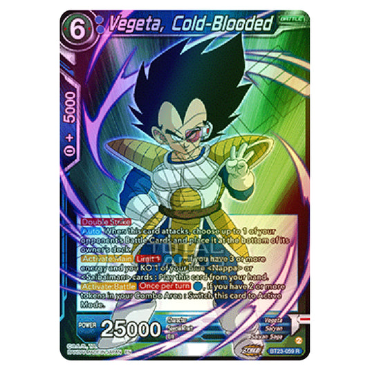 Dragon Ball Super - B23 - Perfect Combination - Vegeta, Cold-Blooded - BT23-059 (Foil)