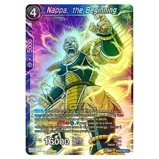 Dragon Ball Super - B23 - Perfect Combination - Nappa, the Beginning - BT23-064 (Foil)