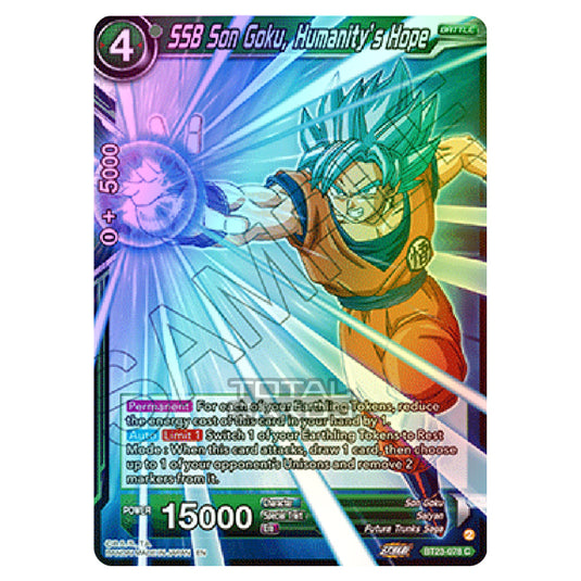 Dragon Ball Super - B23 - Perfect Combination - SSB Son Goku, Humanity’s Hope - BT23-078 (Foil)