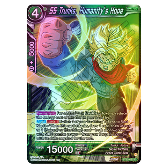 Dragon Ball Super - B23 - Perfect Combination - SS Trunks, Humanity’s Hope - BT23-082 (Foil)