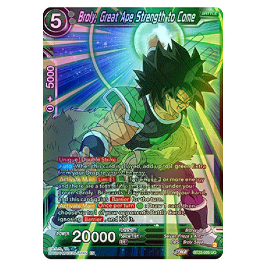 Dragon Ball Super - B23 - Perfect Combination - Broly, Great Ape Strength to Come - BT23-095 (Foil)