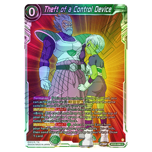 Dragon Ball Super - B23 - Perfect Combination - Theft of a Control Device - BT23-098 (Foil)