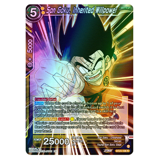 Dragon Ball Super - B23 - Perfect Combination - Son Goku, Inherited Willpower - BT23-106 (Foil)