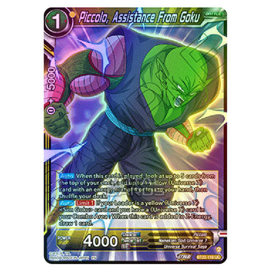 Dragon Ball Super - B23 - Perfect Combination - Piccolo, Assistance From Goku - BT23-116 (Foil)