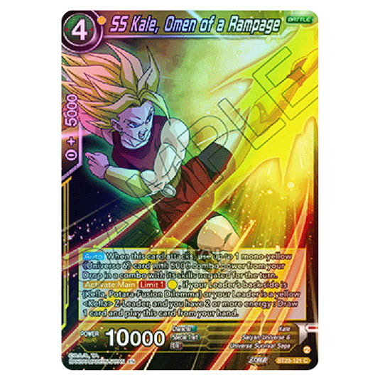 Dragon Ball Super - B23 - Perfect Combination - SS Kale, Omen of a Rampage - BT23-121 (Foil) Dragon Ball Super - B23 - Perfect Combination - SS Kale, Omen of a Rampage - BT23-121 (Foil)