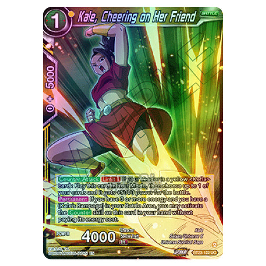 Dragon Ball Super - B23 - Perfect Combination - Kale, Cheering on Her Friend - BT23-122 (Foil)