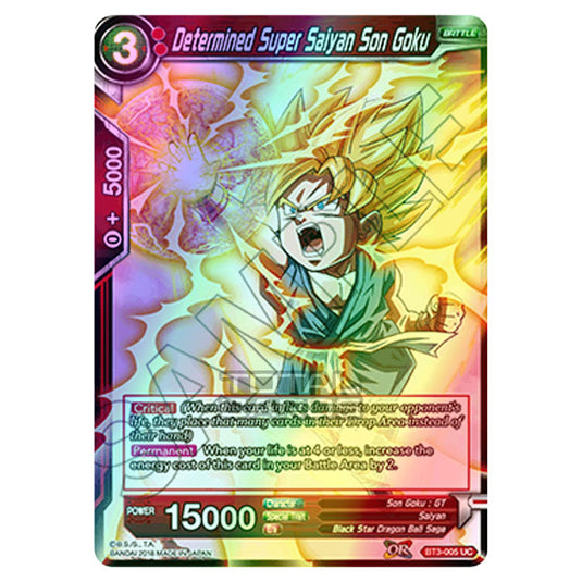 Dragon Ball Super - B03 - Cross Worlds - Determined Super Saiyan Son Goku - BT3-005 (Foil)