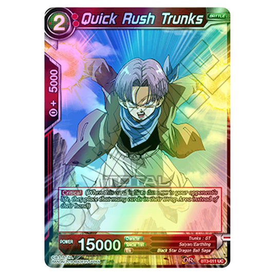 Dragon Ball Super - B03 - Cross Worlds - Quick Rush Trunks - BT3-011 (Foil)