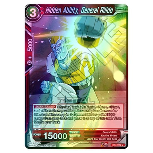 Dragon Ball Super - B03 - Cross Worlds - Hidden Ability, General Rilldo - BT3-020 (Foil)