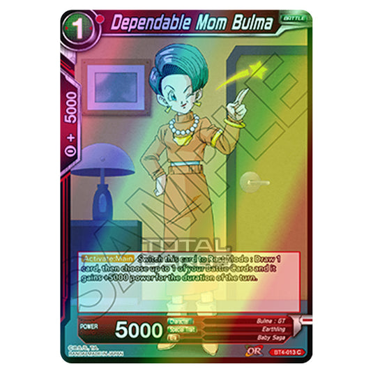 Dragon Ball Super - B04 - Colossal Warfare - Dependable Mom Bulma - BT4-013 (Foil)