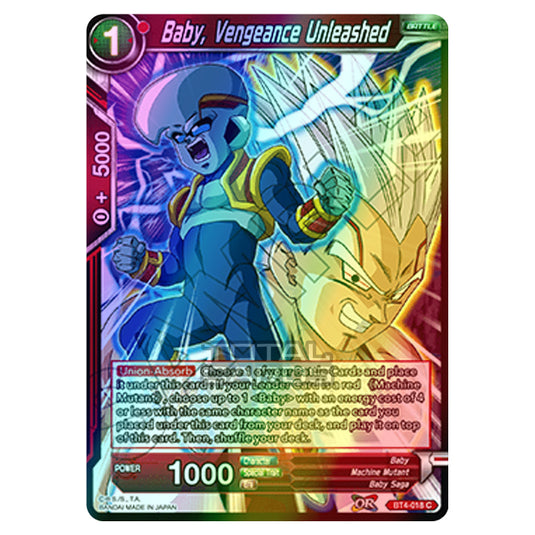 Dragon Ball Super - B04 - Colossal Warfare - Baby, Vengeance Unleashed - BT4-018 (Foil)