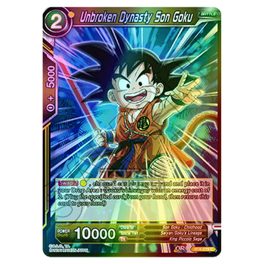 Dragon Ball Super - B04 - Colossal Warfare - Unbroken Dynasty Son Goku - BT4-079 (Foil)