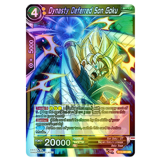 Dragon Ball Super - B04 - Colossal Warfare - Dynasty Deferred Son Goku - BT4-081 (Foil)