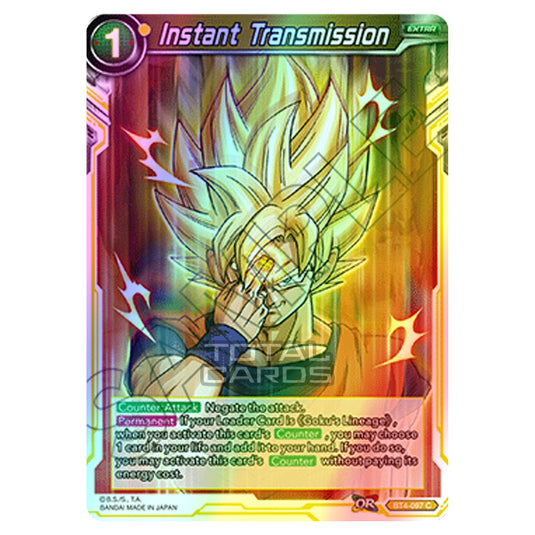 Dragon Ball Super - B04 - Colossal Warfare - Instant Transmission - BT4-097 (Foil)