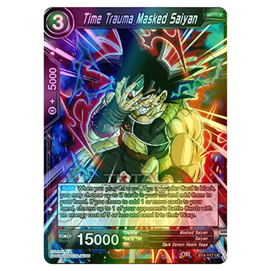 Dragon Ball Super - B04 - Colossal Warfare - Time Trauma Masked Saiyan - BT4-117 (Foil)